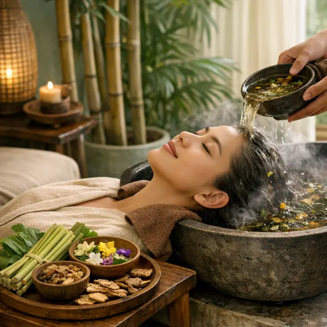 Gội đầu dưỡng sinh tại Nhím Spa